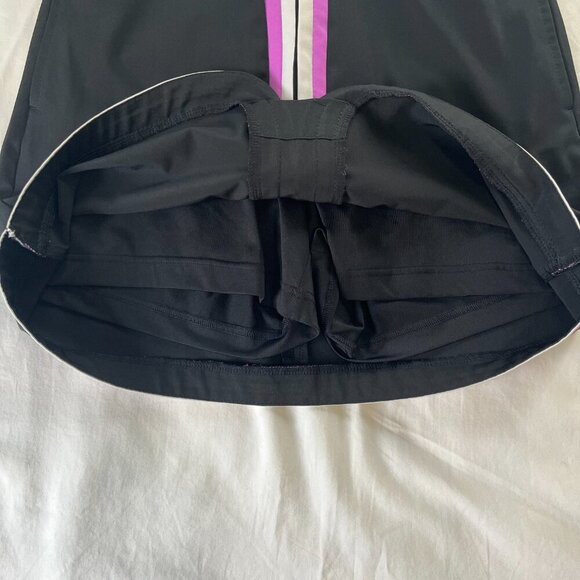 Lady Hagen Black White Purple Golf Tennis Skirt Built In Shorts | Size 2 - Picture 2 of 5